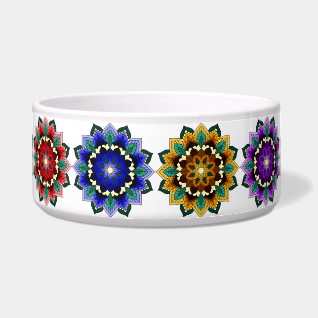 Comedero Mandala en varios colores (Frente)