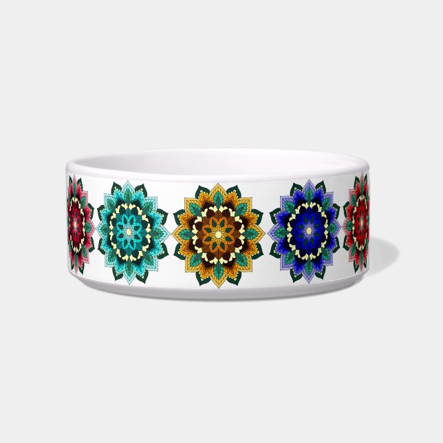 Comedero Mandala en varios colores (Frente)