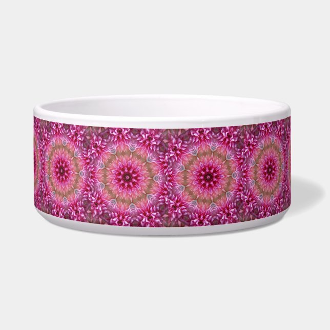 Comedero Mandala Pink Flower Pattern (Frente)