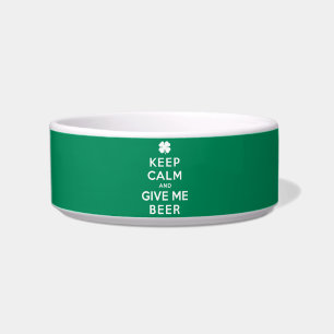 Comedero Mantén la calma y dame cerveza