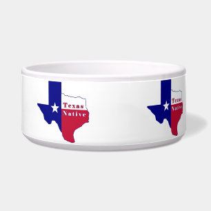 Comedero Mapa de bandera nativa de Texas