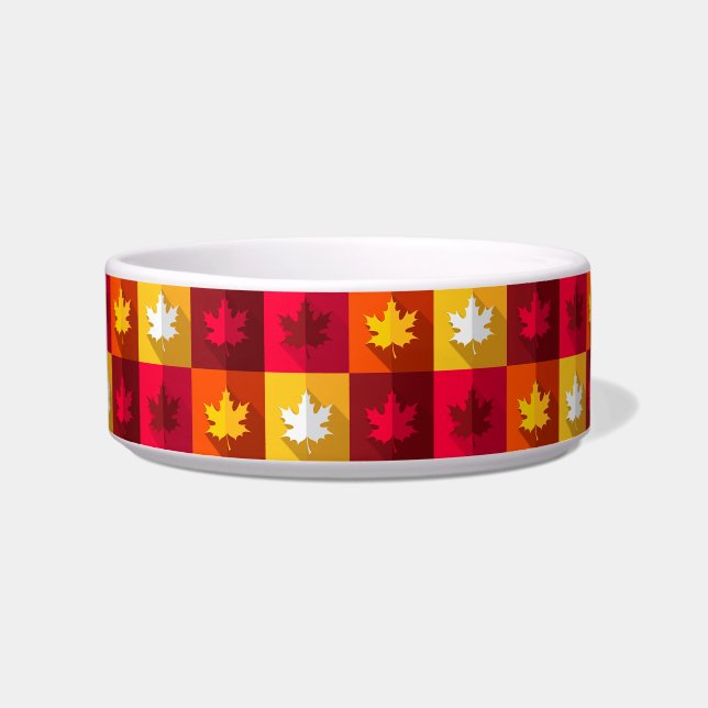 Comedero Maple de otoño deja un brillante mosaico (Frente)
