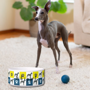 Comedero Marioneta Italiana Greyhound & Paw Y&B New Puppy B