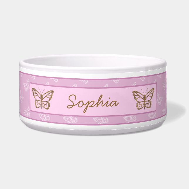 Comedero Mariposa Morada Lavanda Con Aspecto De Hoja De Oro (Frente)