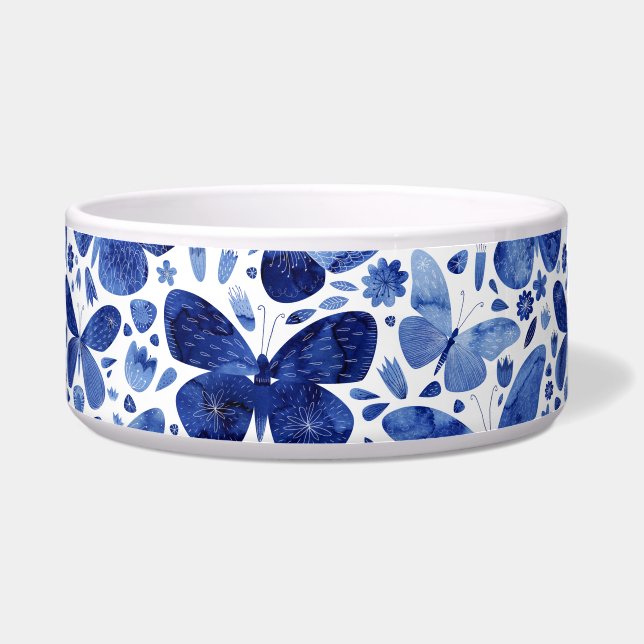 Comedero Mariposas Watercolor Indigo Azul (Frente)