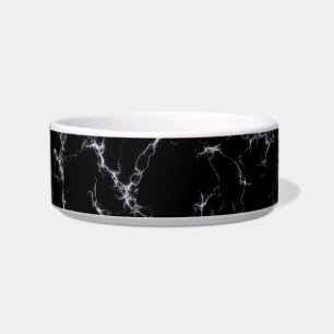Comedero Mármol elegante style4 - blanco y negro