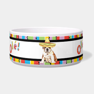 Comedero Mascota de Bulldog Fiesta