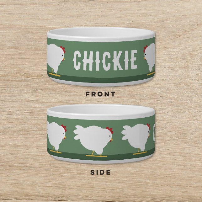 Comedero Mascota de gato de perro de pollo (Subido por el creador)