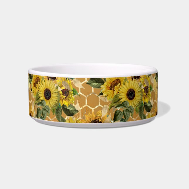 Comedero Mascota de Honeycomb Bouquet Bouquet Sunflower ama (Frente)