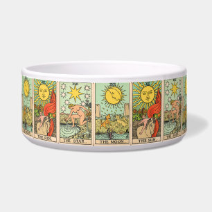 Comedero Mascota de las tarjetas Tarot de época Sun Moon St