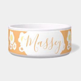 Comedero Mascota de nombres de patrón de tres huevos