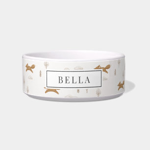 Comedero Mascota de nombres de patrones de Fox de Wintersca