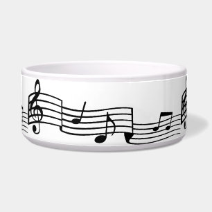 Comedero Mascota de notas musicales
