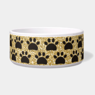 Comedero Mascota de patrones sin igual de Black and Gold Pa