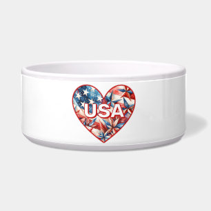 Comedero MASCOTA del corazón de Estados Unidos