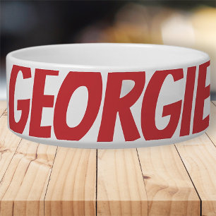 Comedero Mascota del jefe del corcho Perro Guay moderno Sim