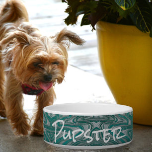Comedero Mascota del Personalizable de Moda del Boho verde