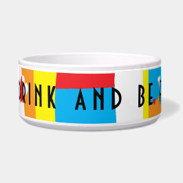 Comedero Mascota DOG Bowl Grande "Come, bebe y sé Furry"