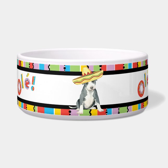 Comedero Mascota Fiesta Pit Bull Terrier (Izquierda)