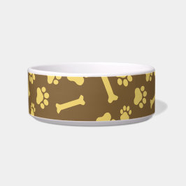 Comedero Mascota - Huella de pata de gato o perro y patrón 