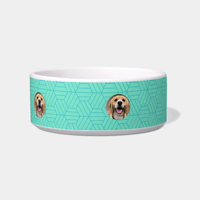 Comedero Mascota lindo Perro accesorio Mamá Perro Monograma (Derecha)