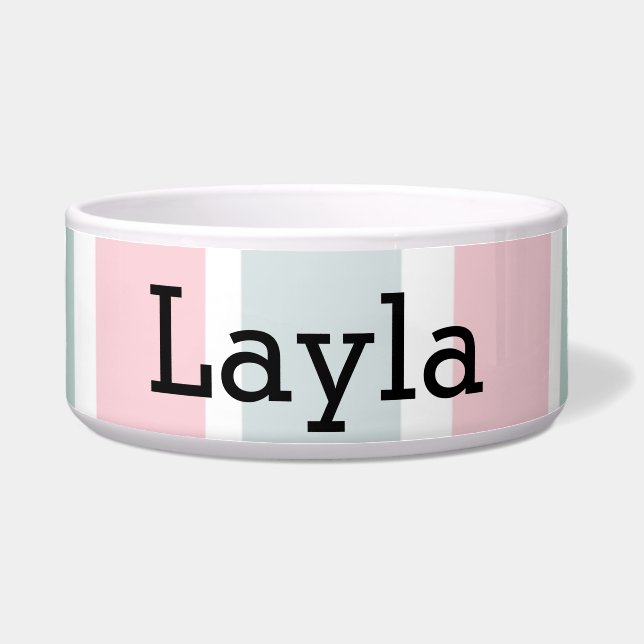 COMEDERO MASCOTA PASTEL STRIPED (Frente)