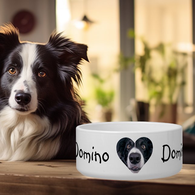 Comedero Mascota personalizada foto corazón perro gato (Subido por el creador)