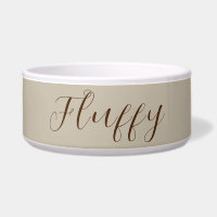 Mascota personalizado de tono marrón y crema