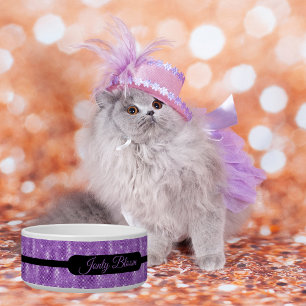 Comedero Mascota Purpurina de Lilac Glam Faux