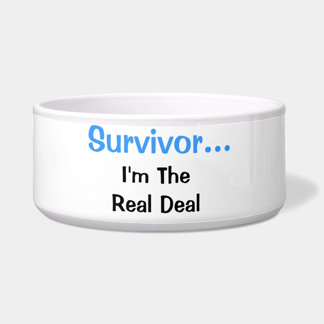 Comedero Mascota Real Survivor (Frente)
