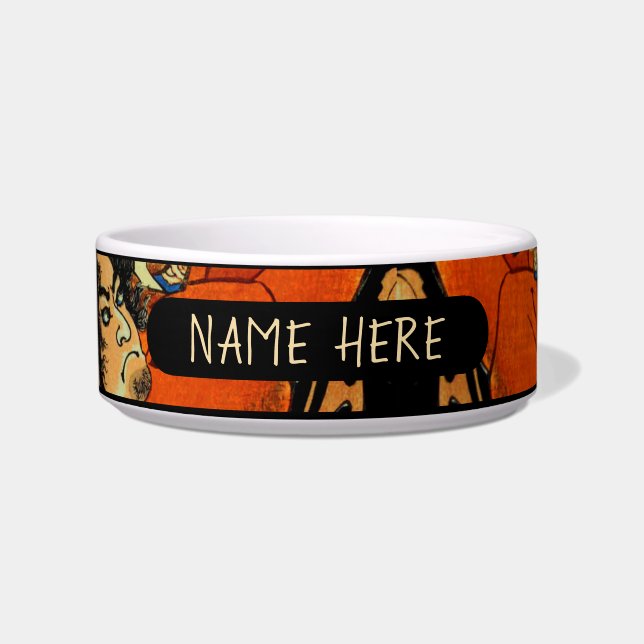 COMEDERO MASCOTA SAMURAI PERSONALIZADO FOOD BOWL (Frente)