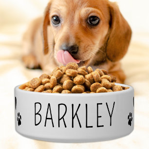 Comedero Mascota simple perro de comida personalizada Cerám