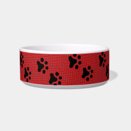 Comedero Maullido de las patas de Polkadot