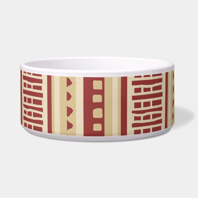 Comedero MAZIPOODLES Patrón de punto de cinta rayada 010 (Frente)