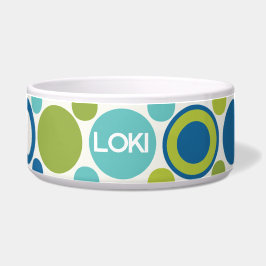 Comedero MCM Lime y Aqua Bubble Mascota