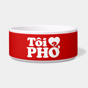Comedero Me encanta (amo) el Pho vietnamita (Tôi ❤ PHỞ) Idi