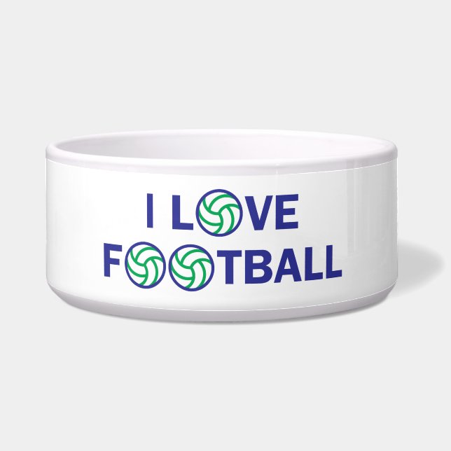 Comedero Me encanta el fútbol (Frente)