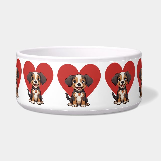 Comedero Me encanta el perro (Frente)