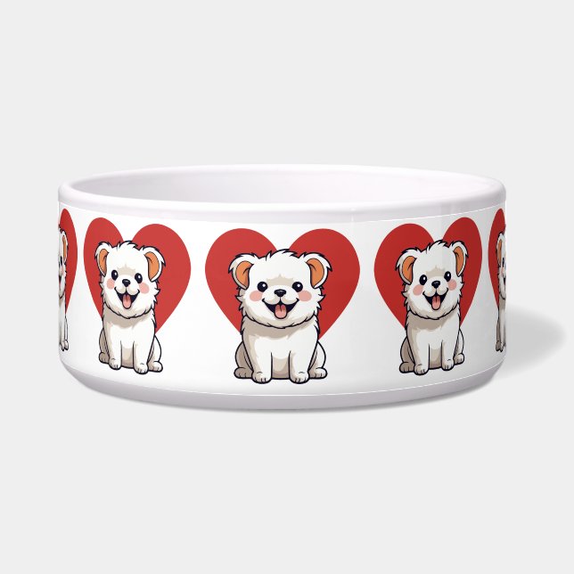 Comedero Me encanta el perro (Frente)