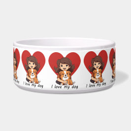 Comedero Me encanta el perro