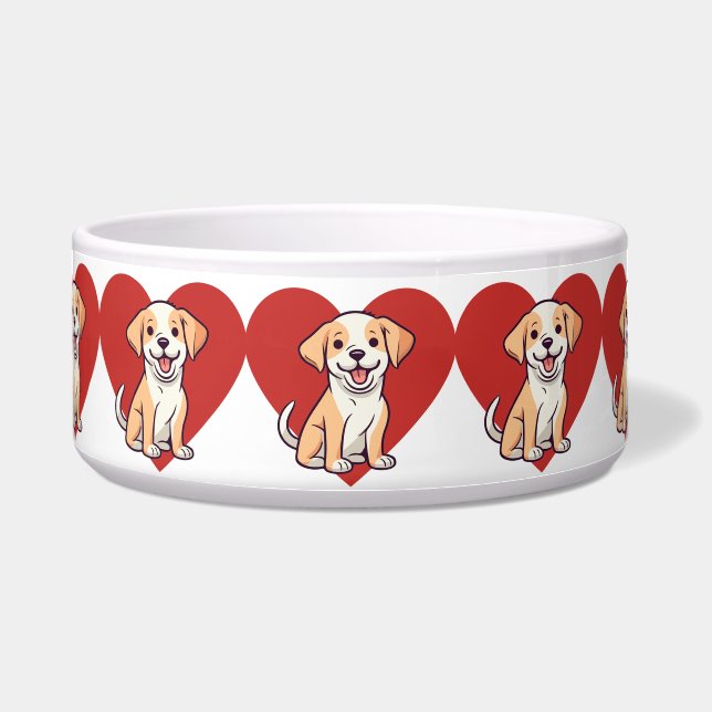 Comedero Me encanta el perro (Frente)