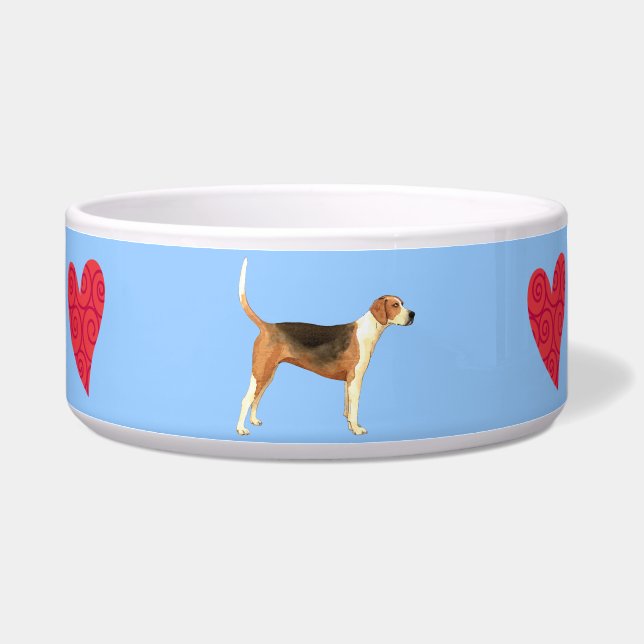 Comedero Me encanta mi Foxhound americano (Derecha)