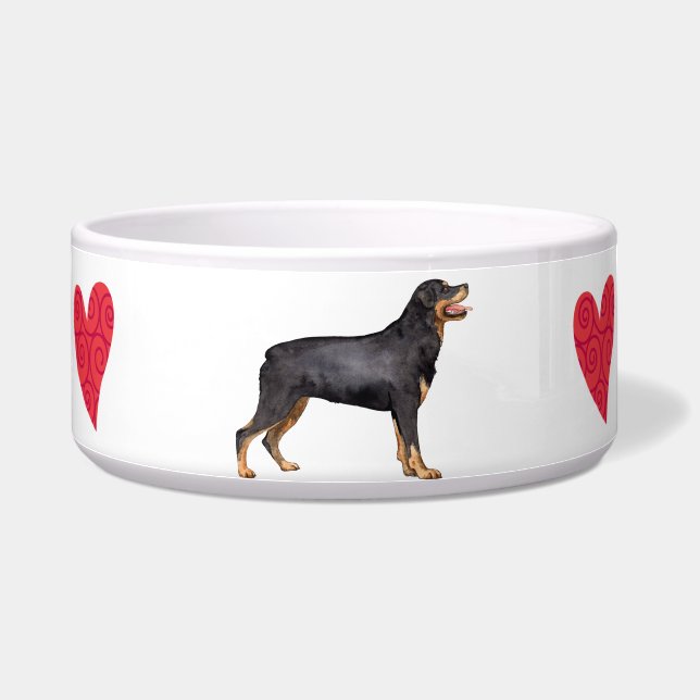 Comedero Me encanta mi Rottweiler (Derecha)