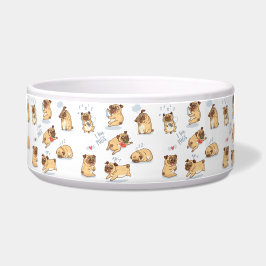 Comedero Me encantan los Pugs