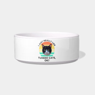 Comedero Me Gustan Los Gatos De Tuxedo.