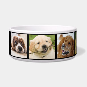 Comedero Mejor Perro Collage de fotos Divertido Blanco Negr