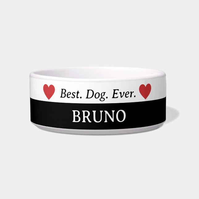 Comedero Mejor Tazón de Perro Cerámico (Frente)