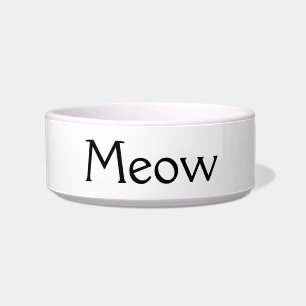 Comedero Meow Porcelain Feeding Boweding Para Tu Gato