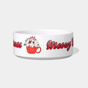 Comedero Meowy Navidades Cute Kitties Bowl