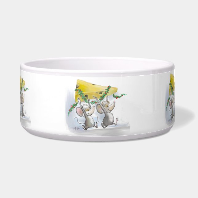 Comedero Merry Mice Mic & Mac Holiday Pet Bowl (Frente)